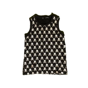 Dödskalle linne  - Snyggt linne med allover dödskalle print i gott skick 💯 hör av dig om du har några frågor ‼️