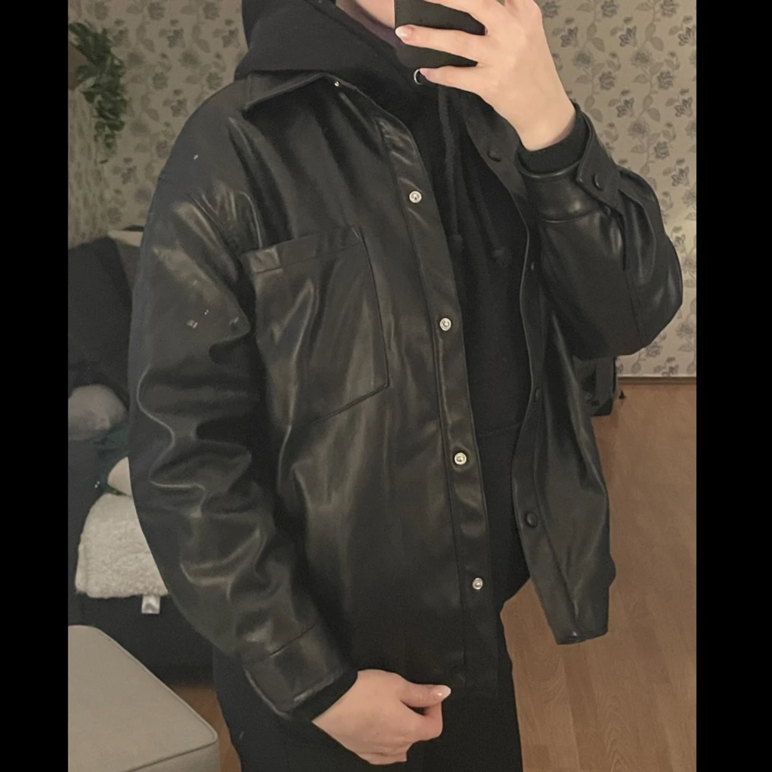 Läderjacka från Pull & Bear  - 90