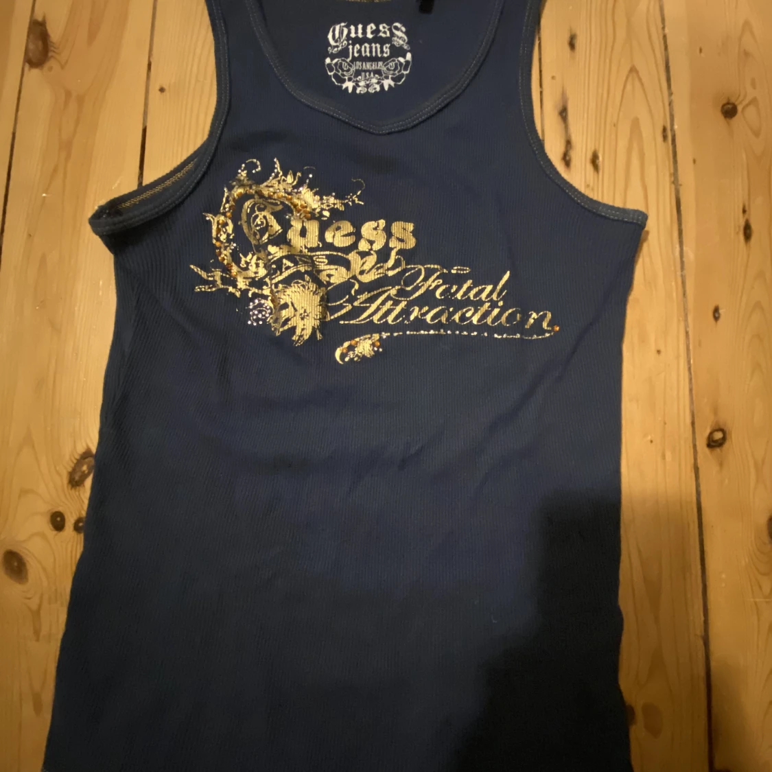 Mörkblått linne - 90