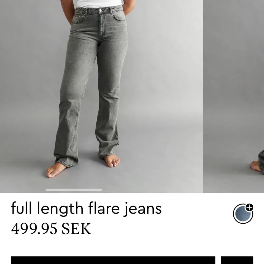 Super fina jeans från Gina. Endast andvända en gång. Säljer för att de är för stora för mig. Pris kan diskuteras Nypris: 499kr. Jeans & Byxor.