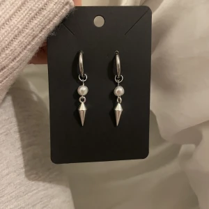 Örhängen - Jättefina örhängen köpta här på plick. Aldrig använda, säljer då jag har så många liknanade så dessa använd inte. Hon jag köpte av sa att materialet var rostfritt stål. 