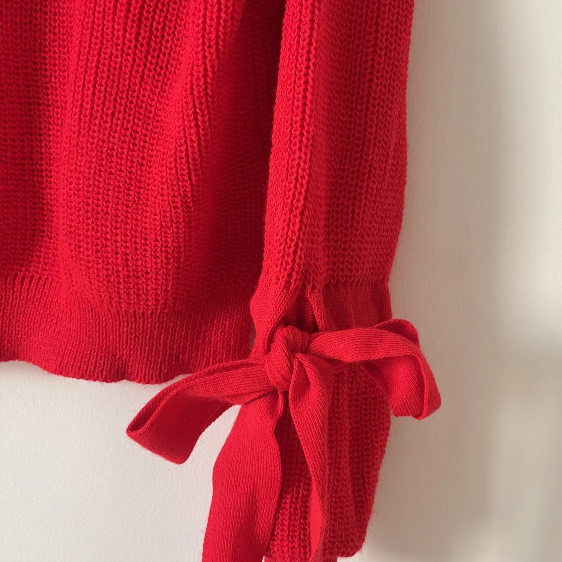 Gullig stickad tröja - 90