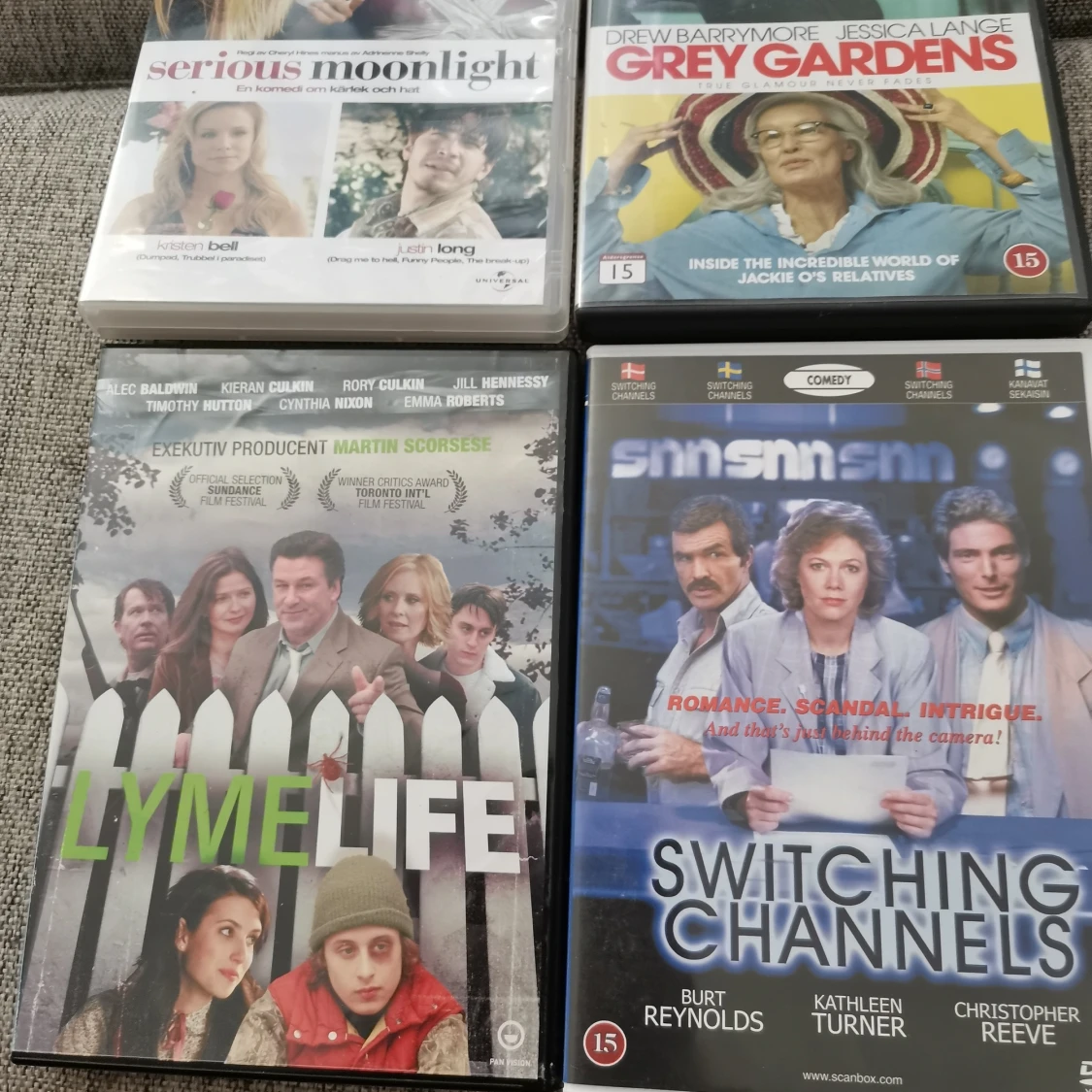 4 st dvd filmer blandat 10 kr st