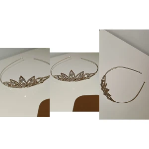 Säljer ett silvrigt diadem med stenar! Nyskick!  - Säljer ett silvrigt diadem med stenar! Nyskick! 