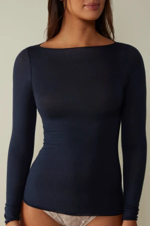 Intimissimi Kashmir - Superfin mörkblå intimissimi tröja! Sparsamt använt, köpt för 499💖