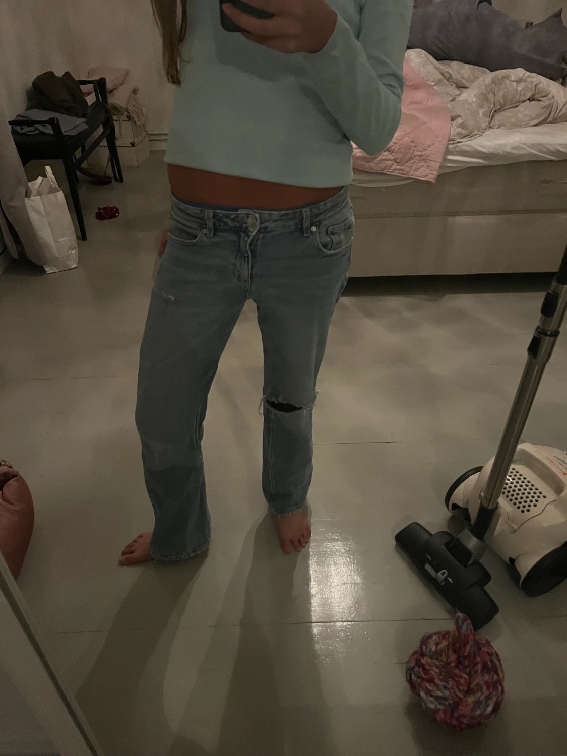 Lågmidjade jeans