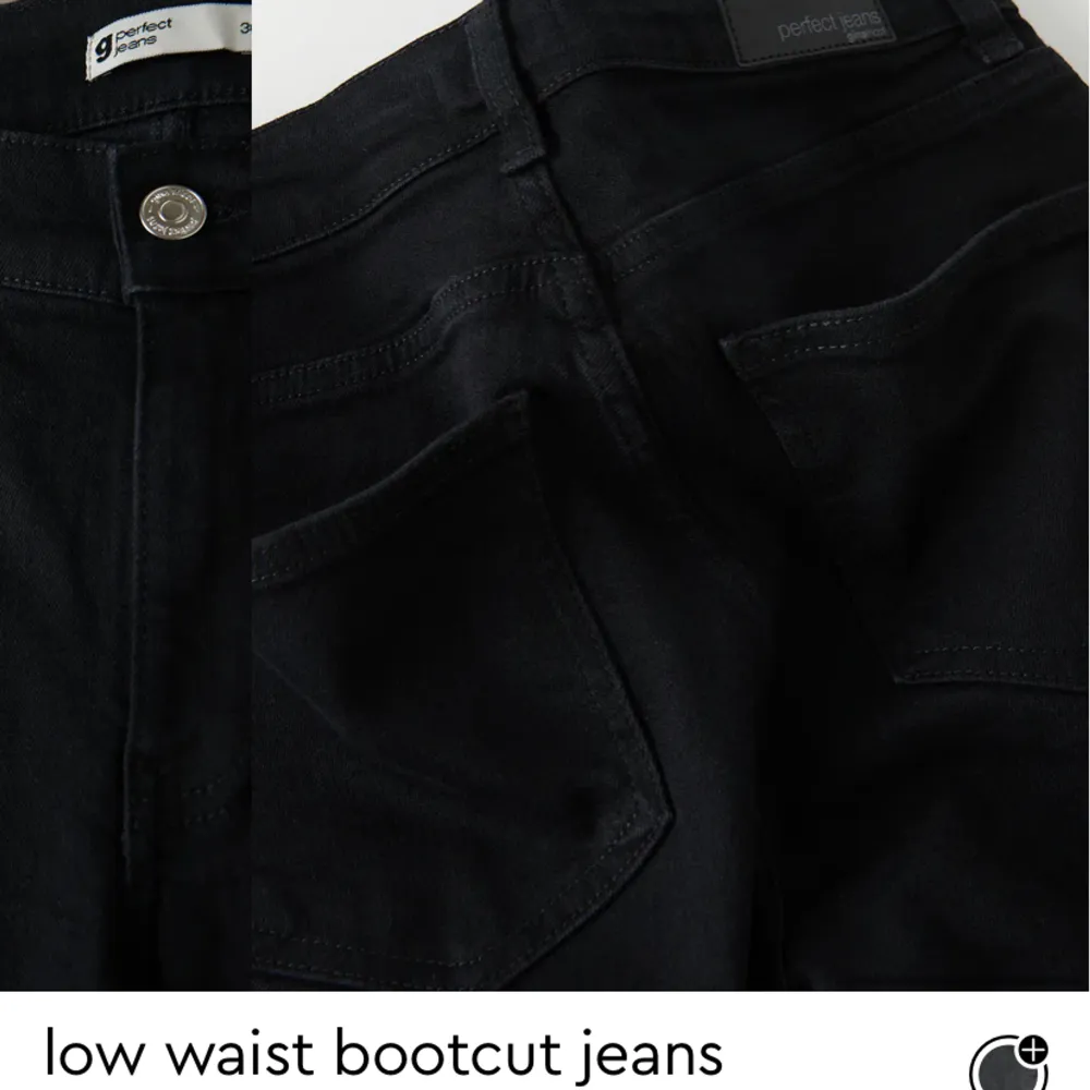 Säljer mina svarta Lågmidjade bootcut jeans från Gina tricot. Säljer då de inte används inköpta förra månaden. Nyskick. Jeans & Byxor.