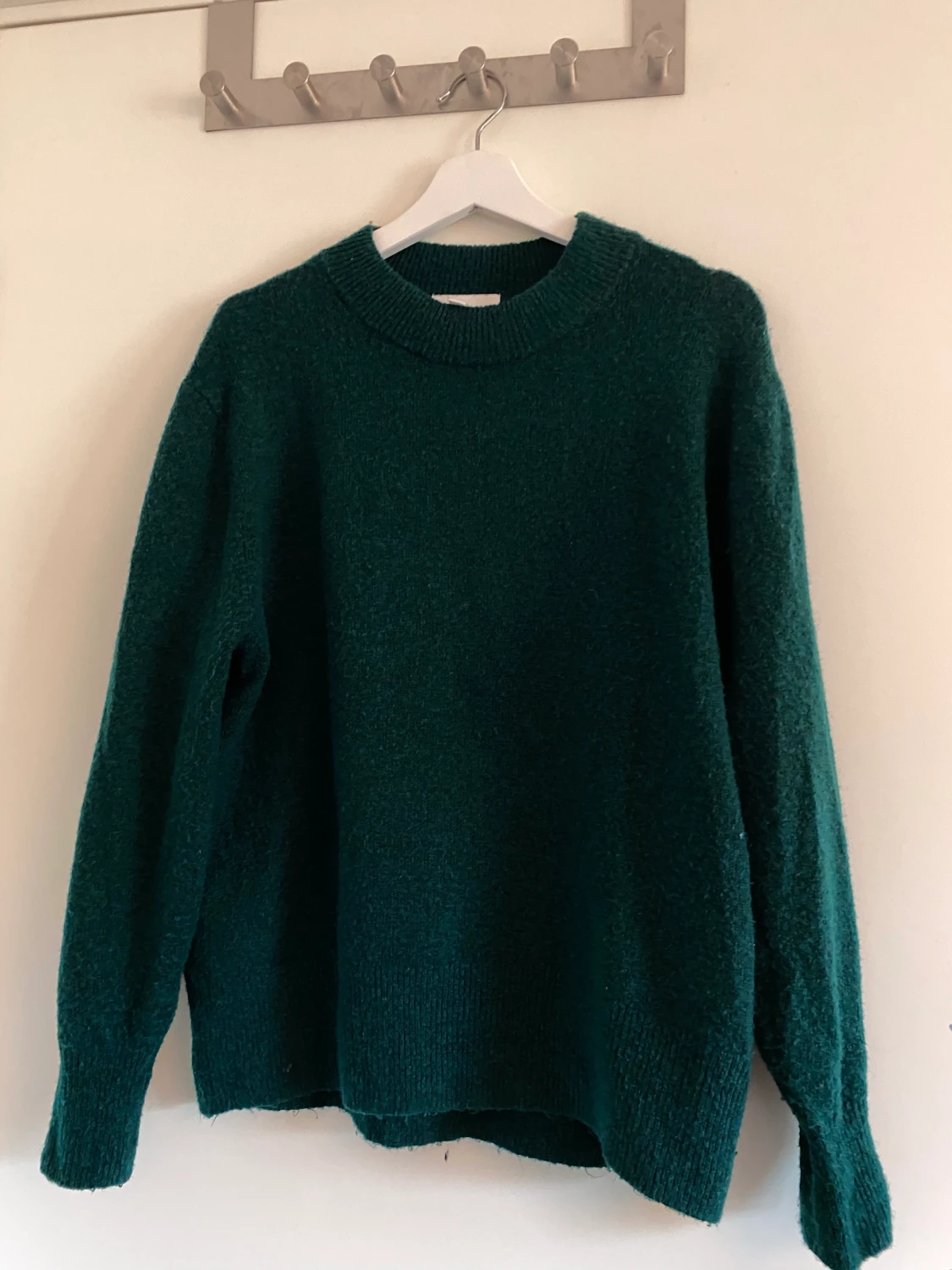 Grön stickad tröja  - 90