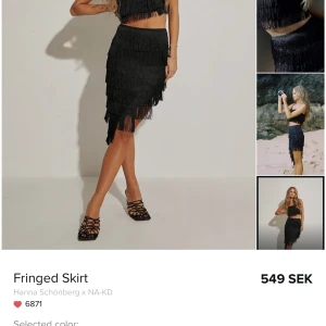 Franskjol från NAKD svart  - Strl 38. Använd 1 gång. 