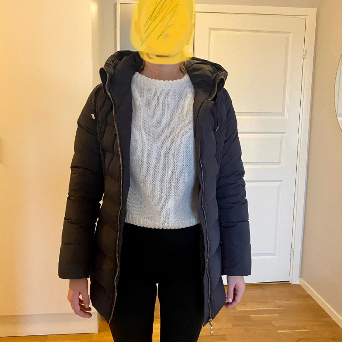 Vinterjacka med pälsluva - 91