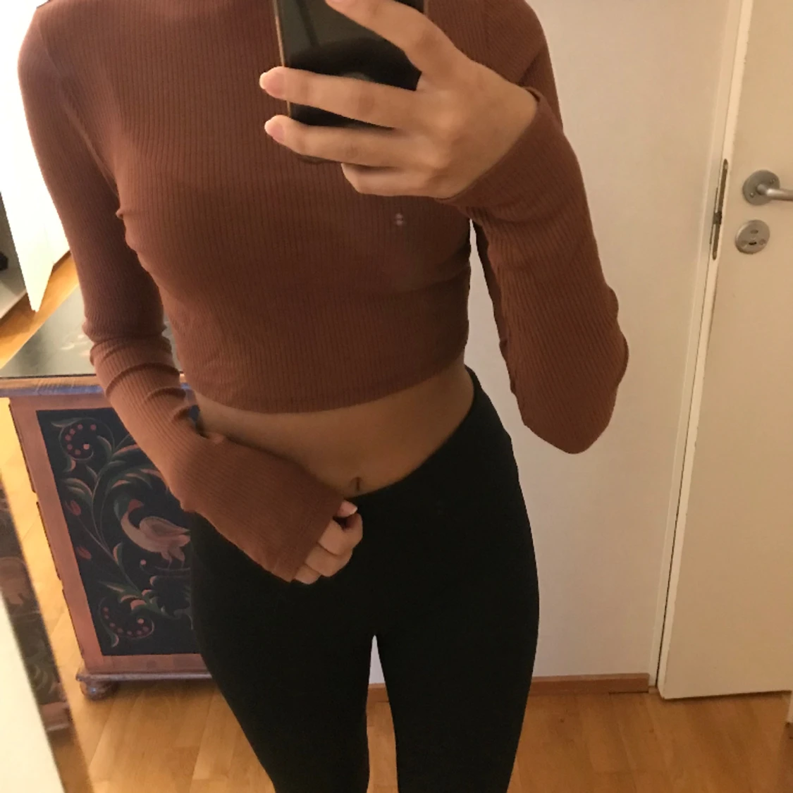 Brun långärmad tröja 