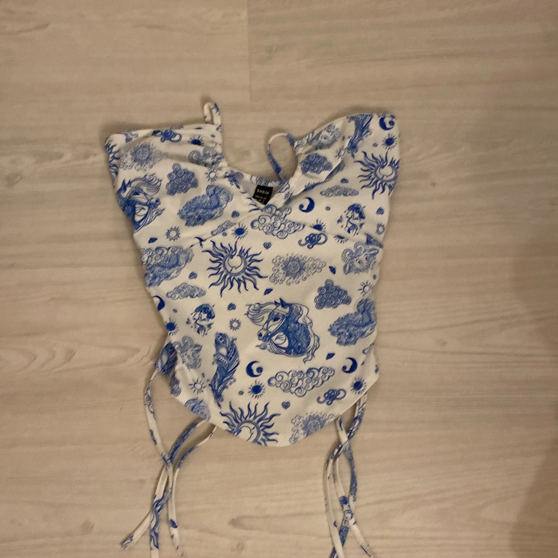 Blåvit topp från shein - 90