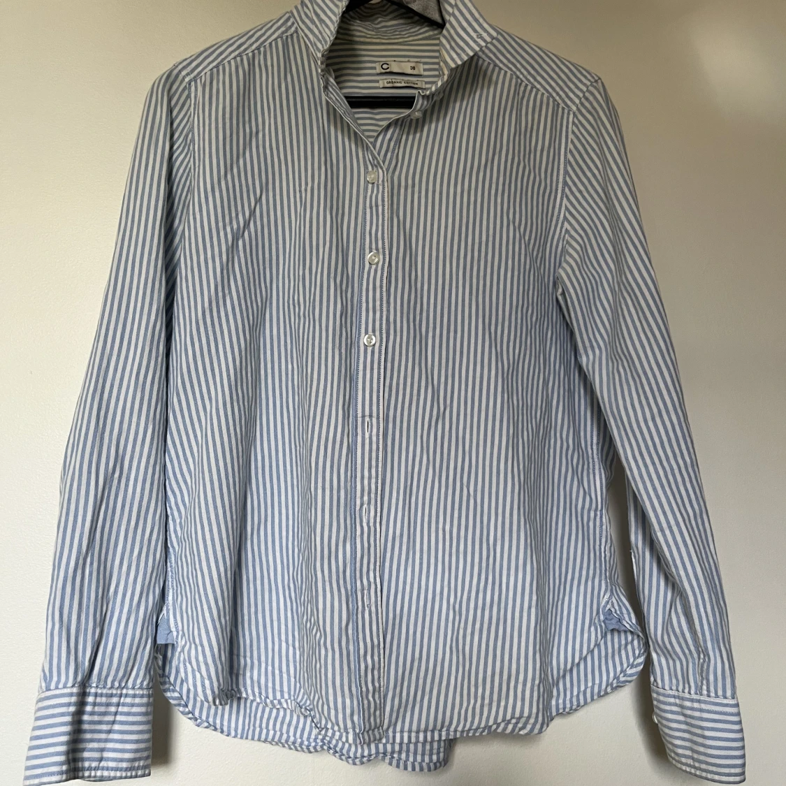 Ljusblå randig skjorta  - 91