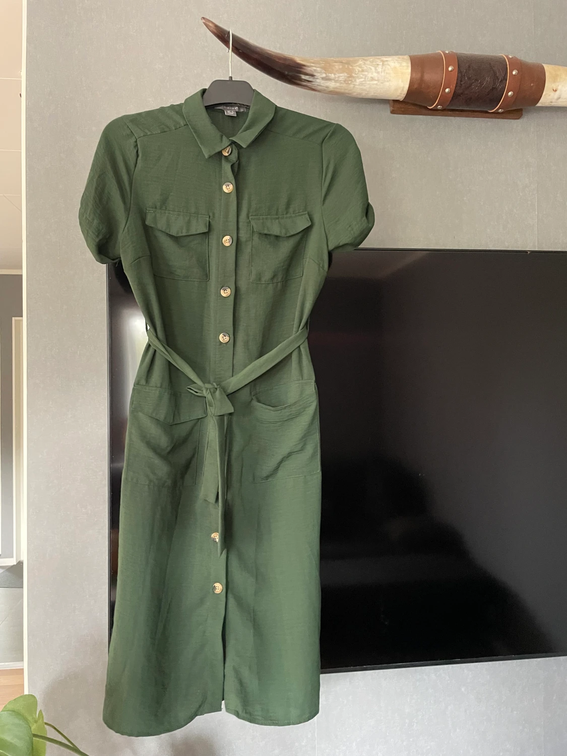 Mörkgrön klänning  - 90