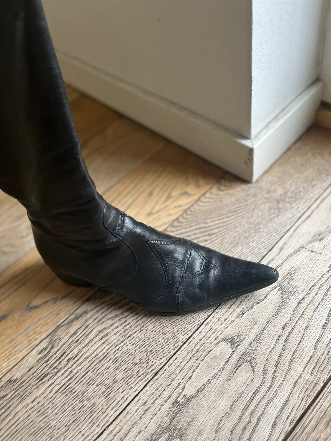 Vintage läderboots - 90