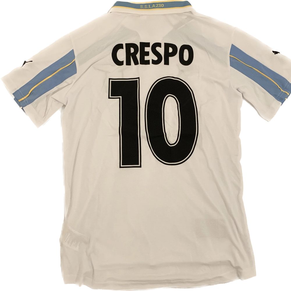Skitsnygg SS Lazio hemmaställ från 99-00 tror jag med Hernán Crespo på ryggen, tyvärr ej original. Storlek M 🥂🍾 . T-shirts.