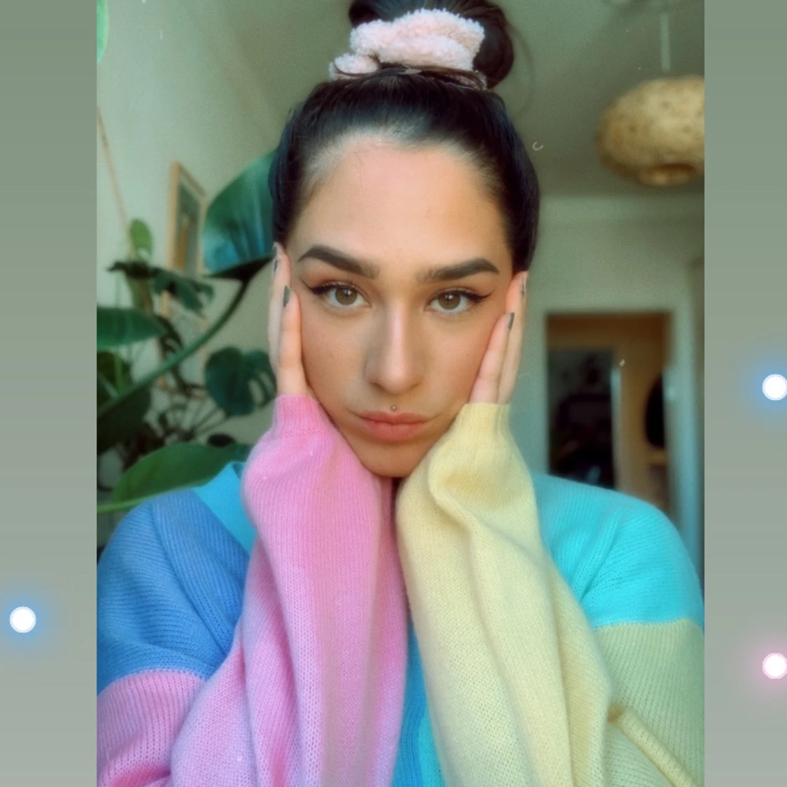 Flerfärgad kofta - 91