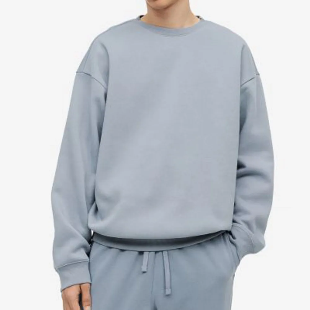 Helt nya sweatshirts från HM (med lapp) i storlek L-XXL. Jag har storlek M och bär dessa storlekarna som oversized. Vit, grå, blå. Skriv om ni vill köpa.. Hoodies.