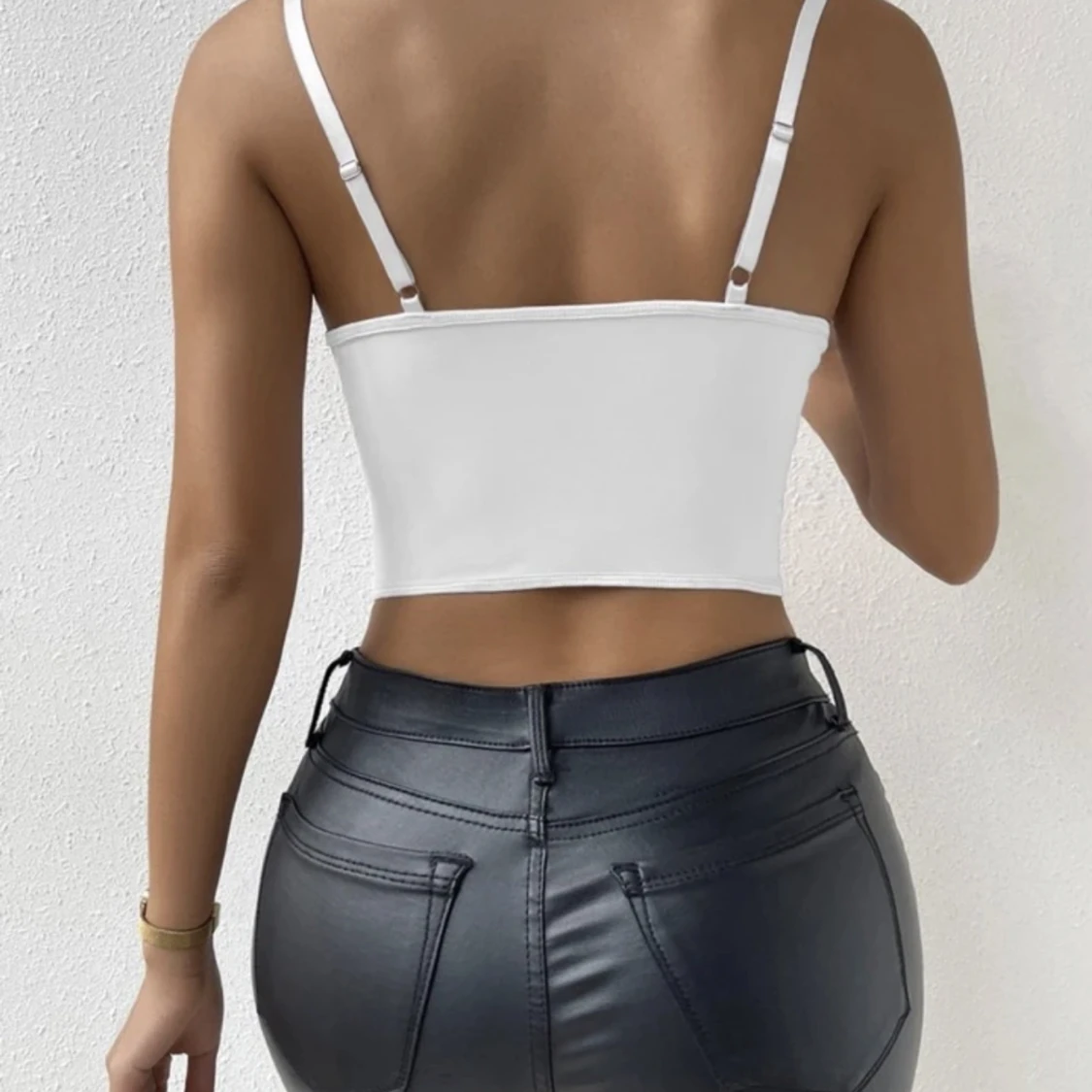 Spets Topp i Vit - 90