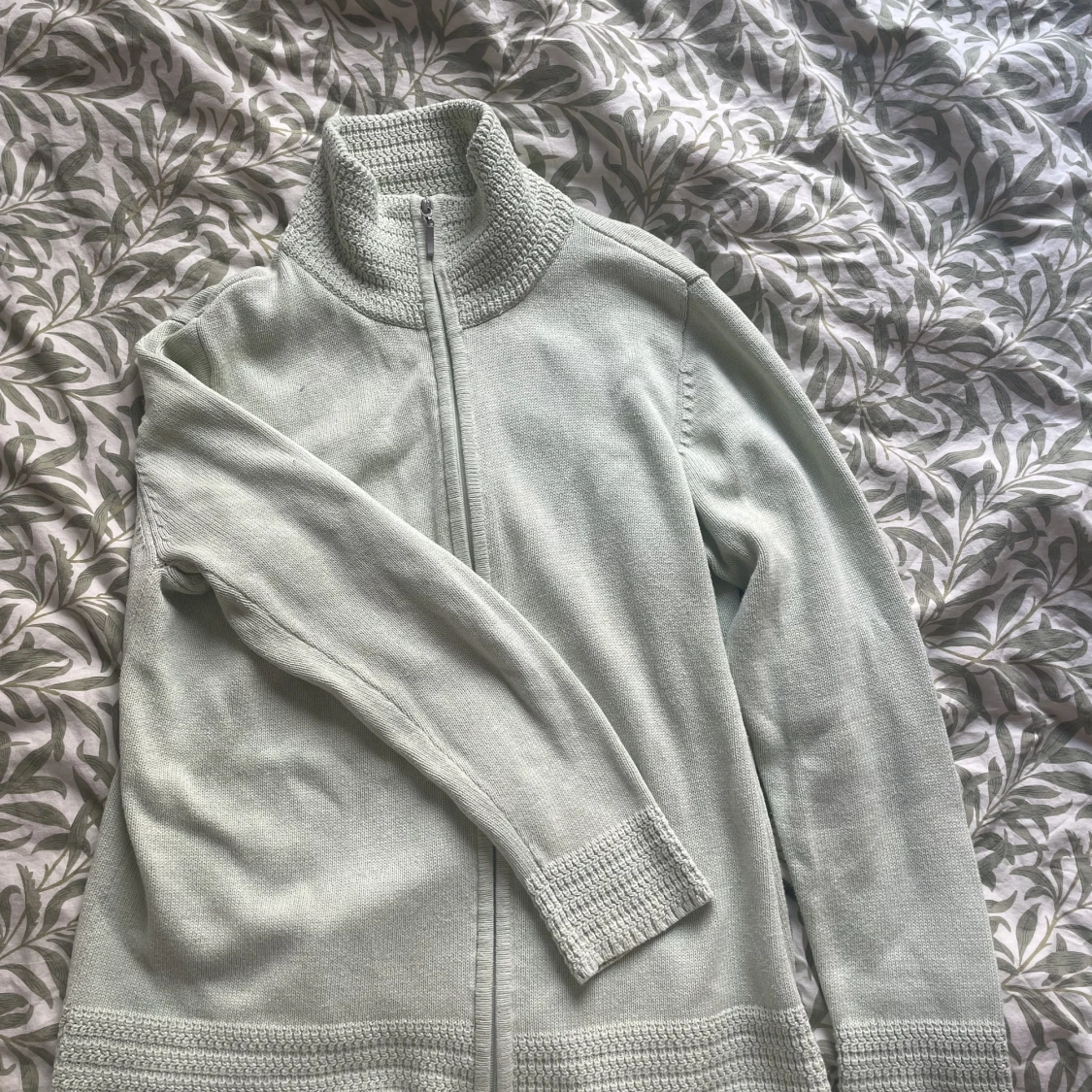 Mintgrön zipup  - 90