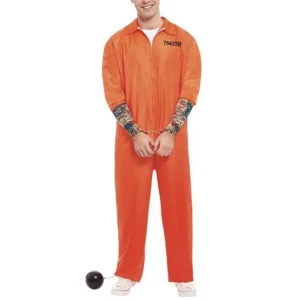 Halloween dräkt - Säljer min coola helt oanvända halloween fånge dräkt då jag bestämde mig för att ha en annan utklädnad❤️Storlek M ❤️original pris 379