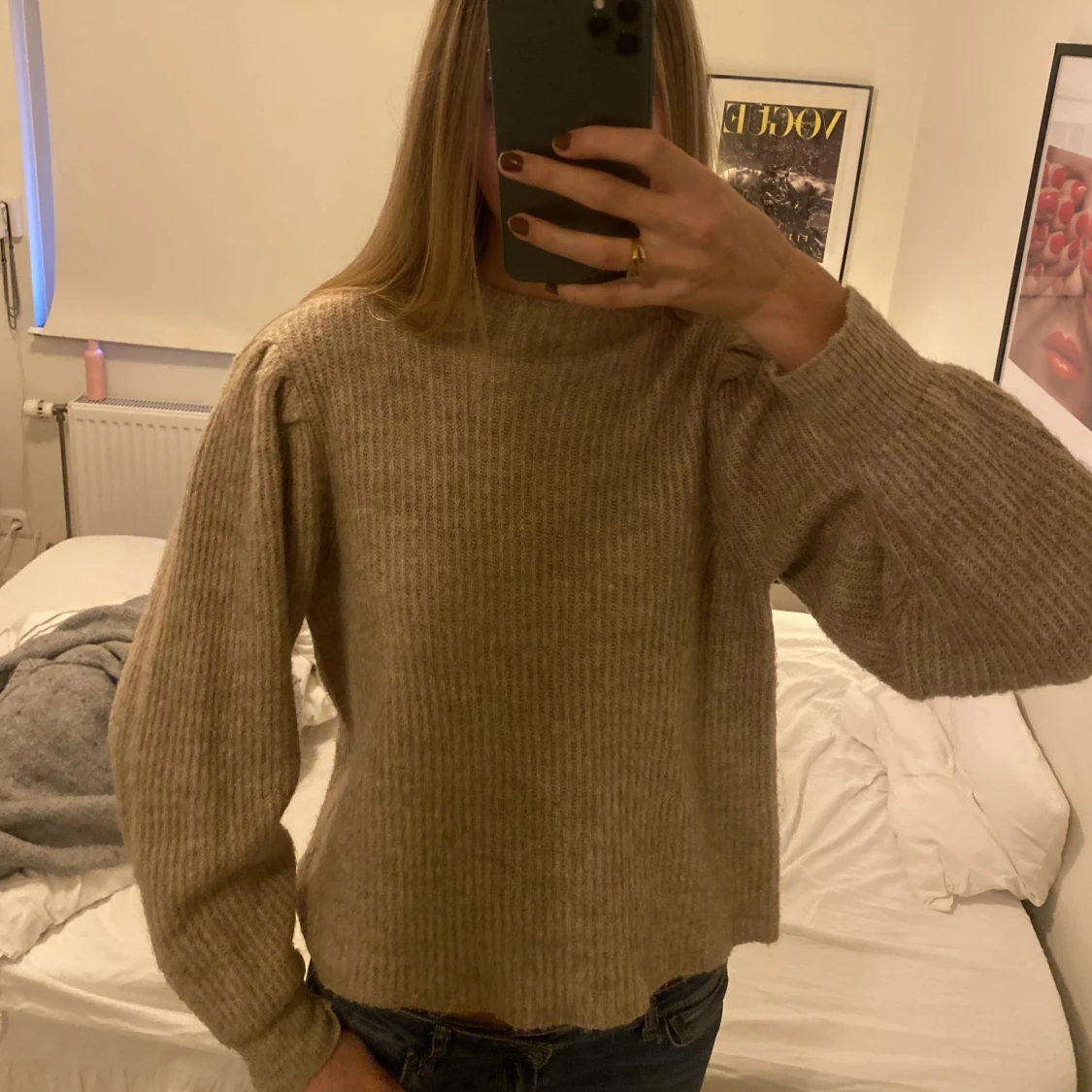 Snygg stickad tröja!!💗