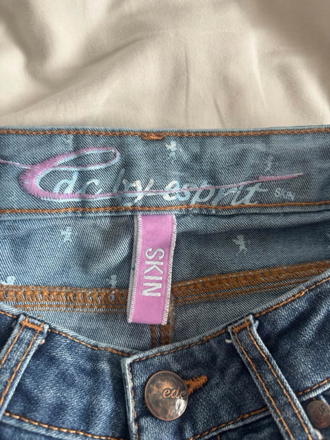 Blå jeansshorts från edc by esprit - 1