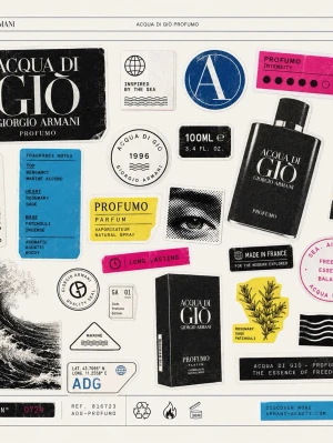 Acqua di Giò Profumo Parfym - Acqua di Giò Profumo från Giorgio Armani är en elegant parfym i svart glasflaska med silverdetaljer. Doften har marina och aromatiska noter som bergamott, rosmarin och patchouli. Flaskan rymmer 100 ml och har en stilren, modern design.