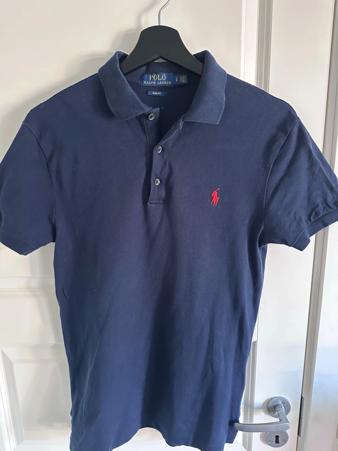 Marinblå pikétröja från Polo Ralph Lauren - 1
