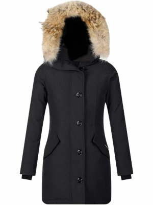 Canada goose jacka - Svart canada goose jacka, som passar figuren. Köpt på NK Göteborg användes 2 vintrar. Avtagbar päls STORLEK S