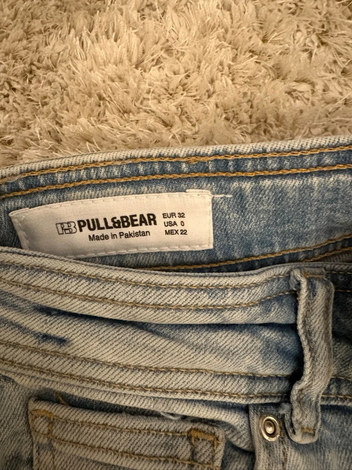 Ljusblå bootcut jeans - 2
