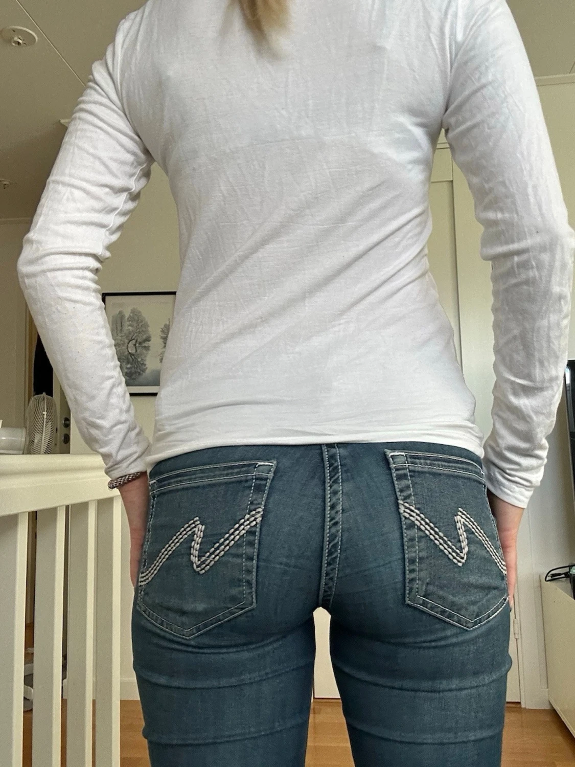 Lågmidjade bootcut jeans - 3
