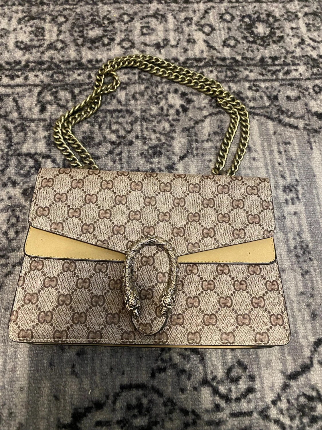  beige monogram handväska