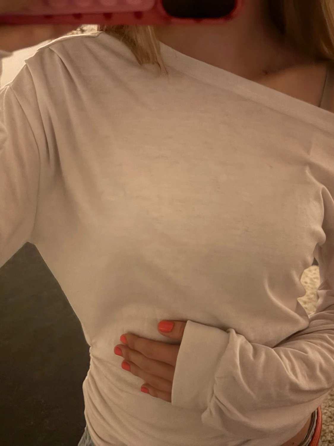 offshoulder långärmad topp - 2