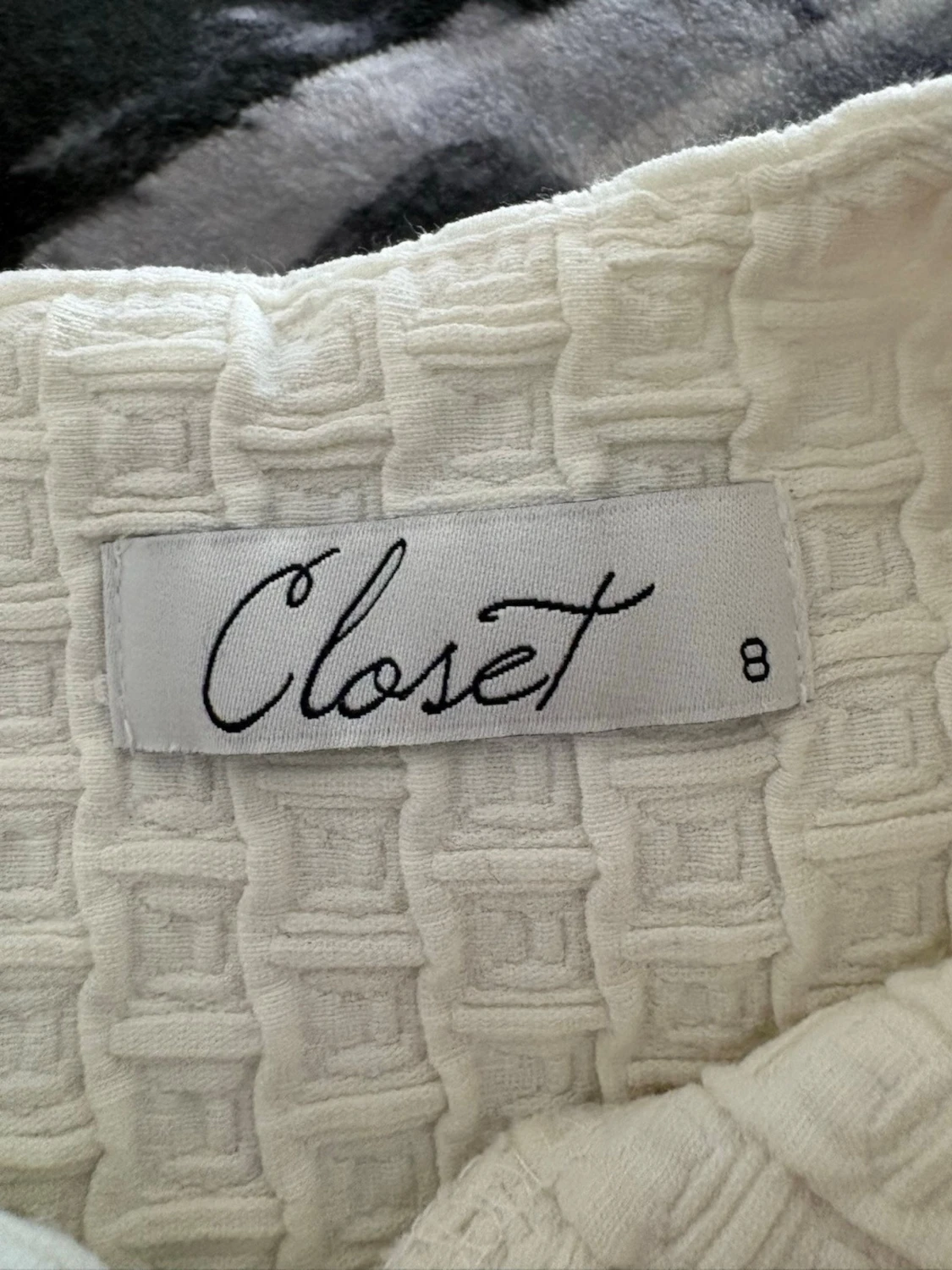 Vit fintopp från Closet London - 2