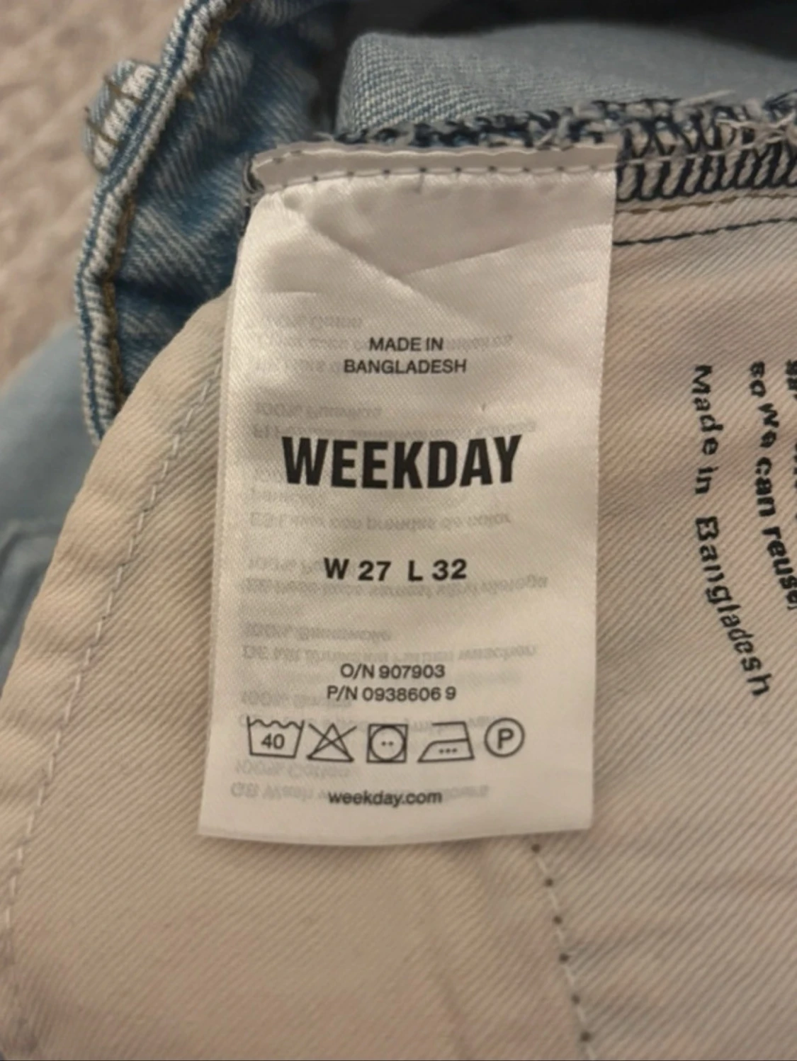Ljusblå raka jeans - 3