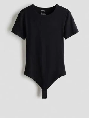Hm Body  - Slutsåld svart T-shirt body 