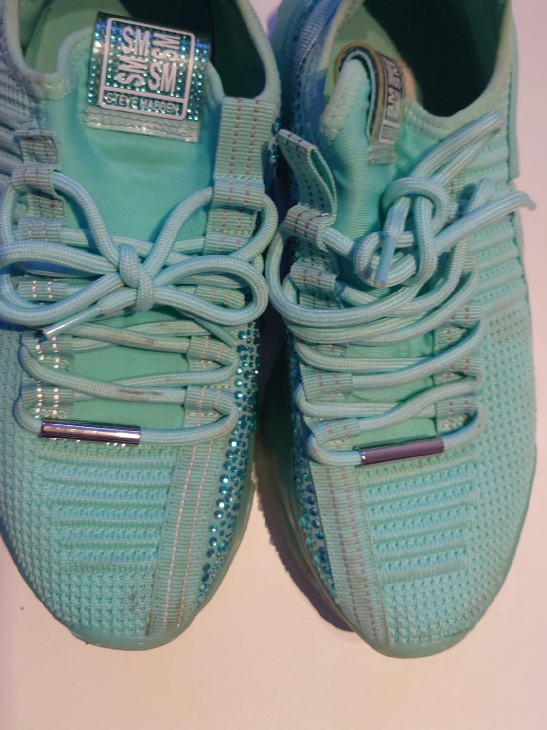 Turkosa sneakers från Steve Madden - 3