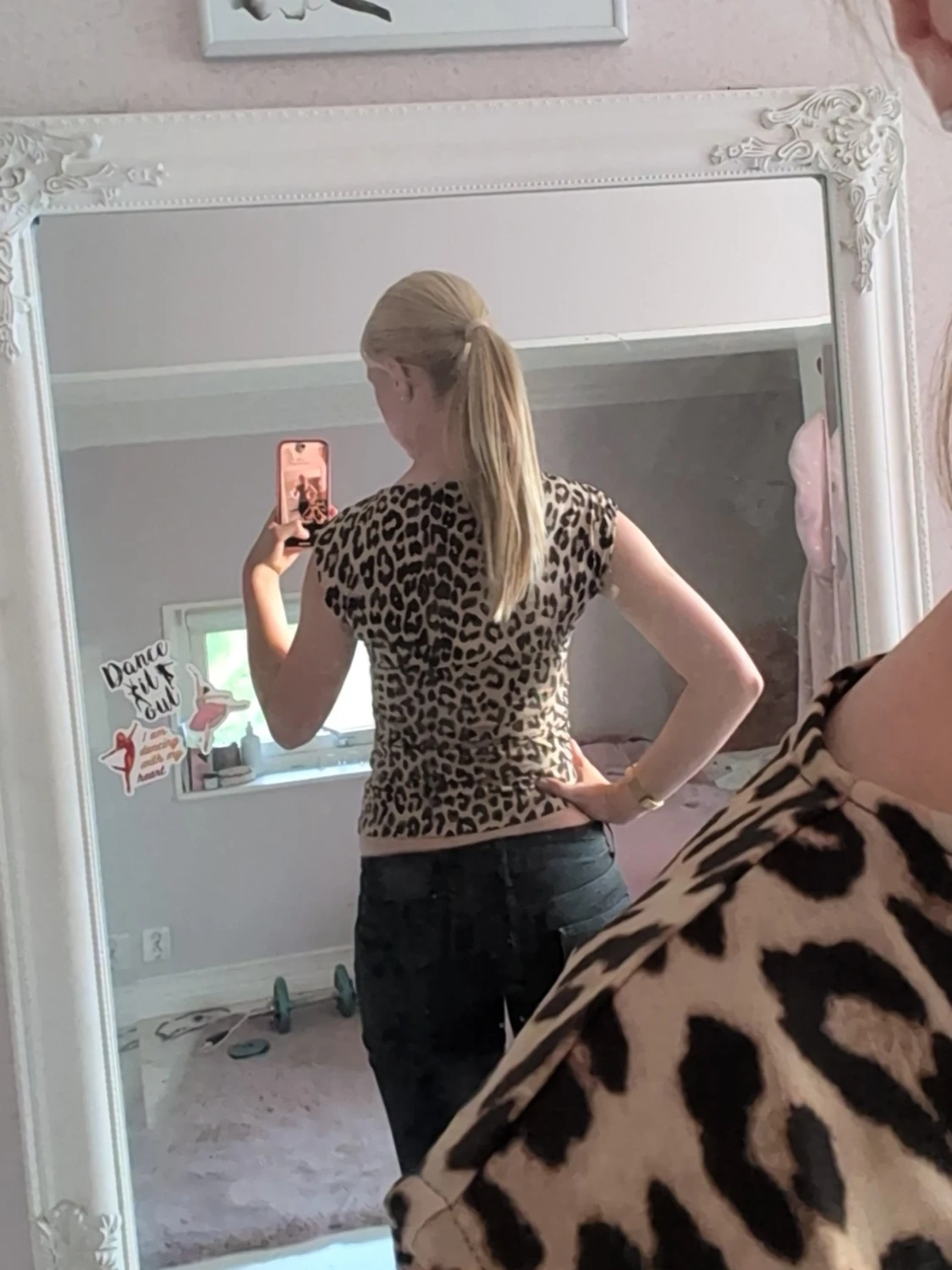 Leopardmönstrad tight topp - 1
