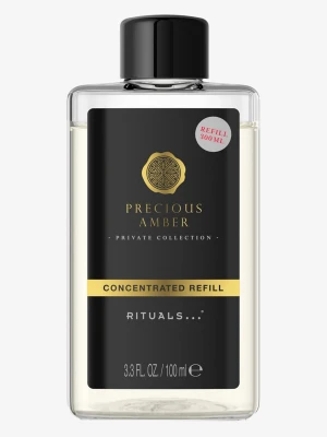 Precious Amber refill Rituals - Refill till handtvål från Rituals i doften Precious Amber. Flaskan innehåller 100 ml koncentrerad påfyllning som utblandas med 200 ml vatten. Perfekt för att fylla på din favoritdispenser och få en lyxig känsla i badrummet. Helt oanvänd 🩷
