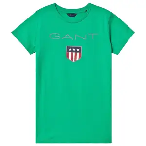 Säljer en helt ny, oöppnad grön Gant T-shirt i storlek 176 (skulle säga S). Priset kan diskuteras, men eftersom den är ny så är det inget fel på den. 