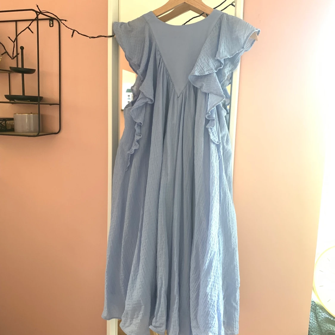 ljusblå klänning - 90