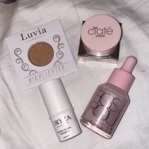 Highlighters - Fyra stycken oöppnade highlighters från ciate, luvia, oryza och figs and rouge. Köp allt för 350kr annars diskuteras styckpris. Frakt tillkommer