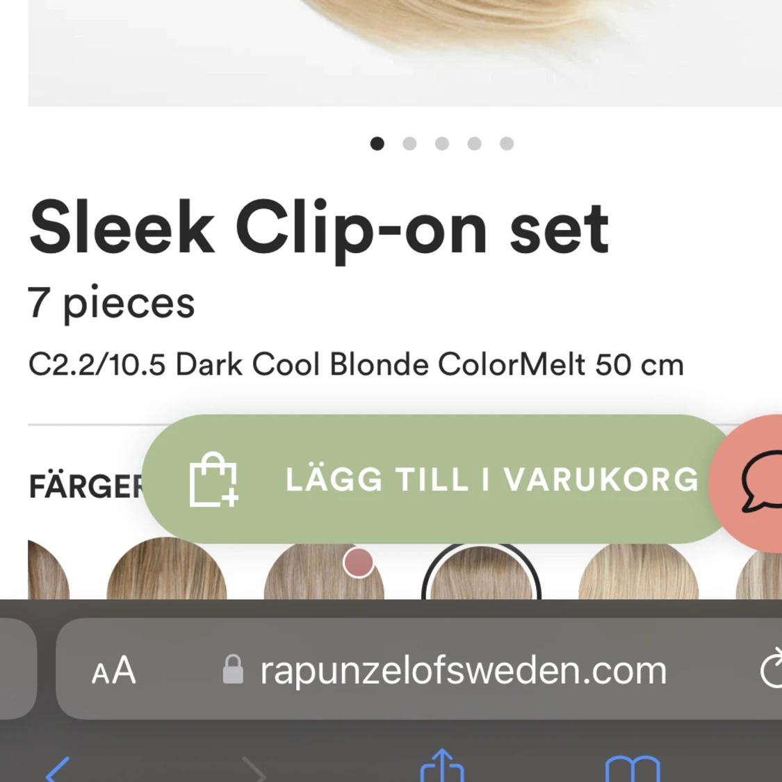 Rapunzel of sweden Clip on - 90