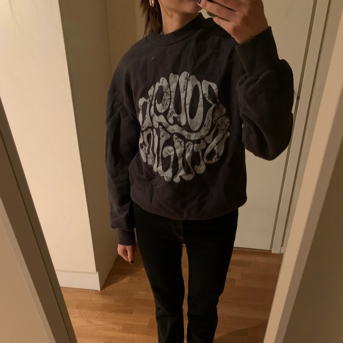 Grå sweatshirt  - 90