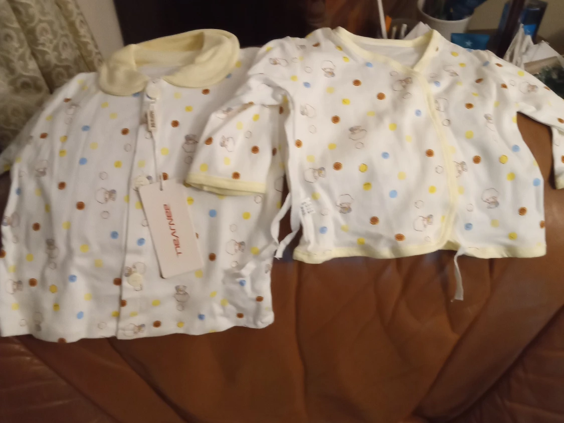 Babyset stl 62/68 . Gult och vitt. - 91