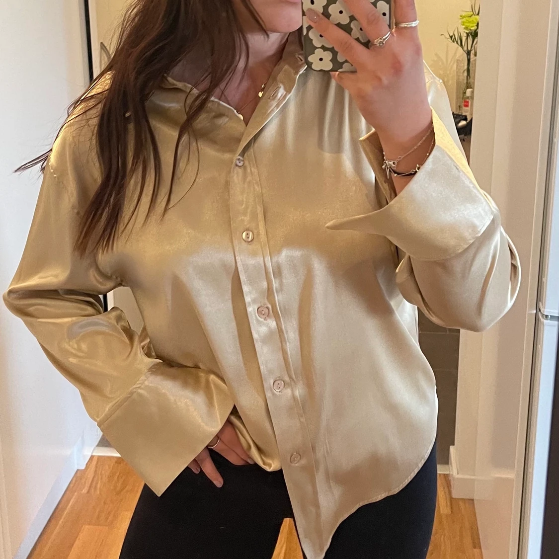 Champagne-färgad skjorta - 91