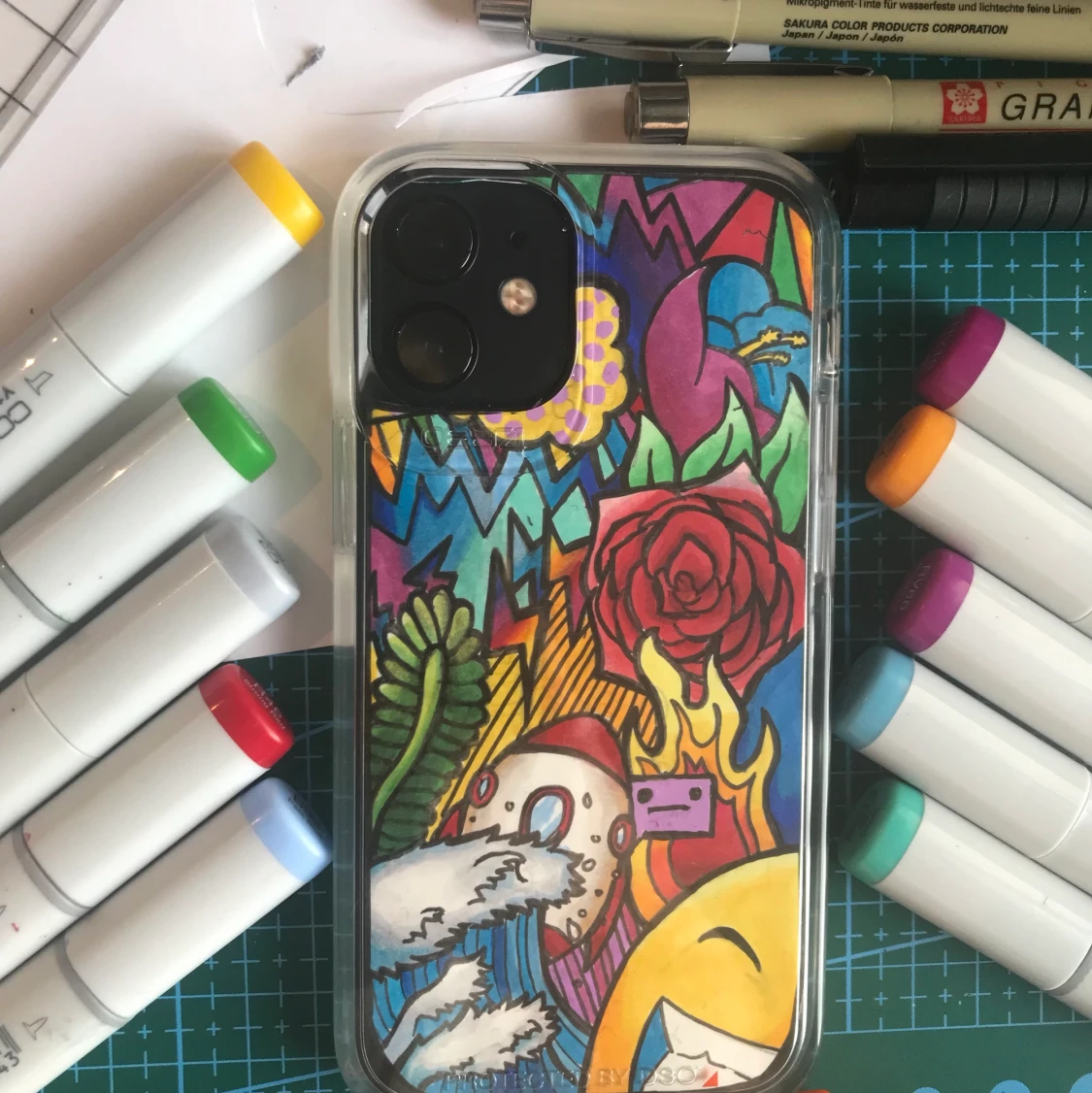 Handmålade mobilskal