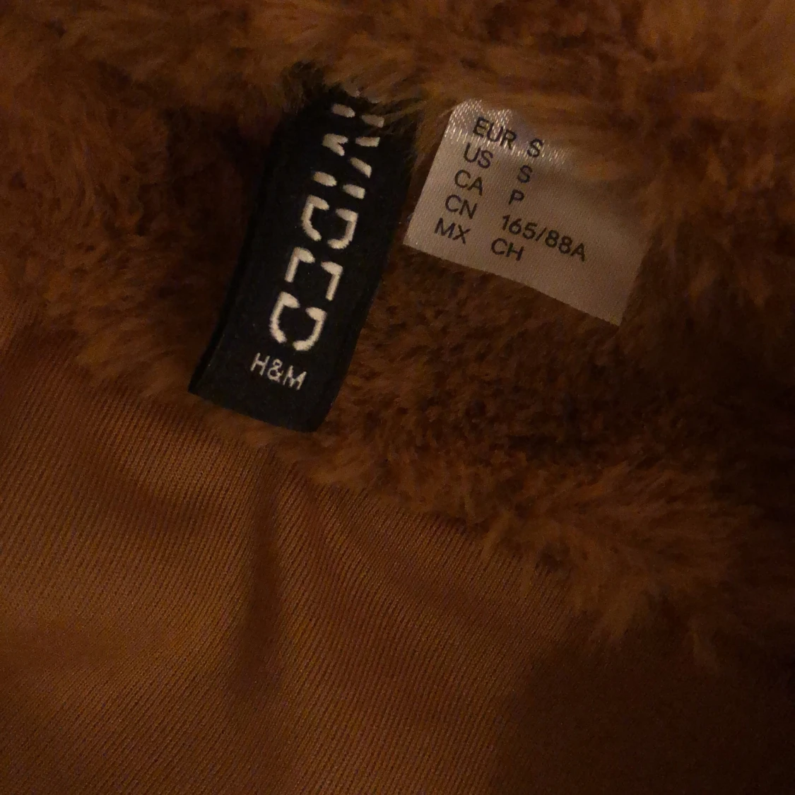 Päls brun/orange jacka - 90