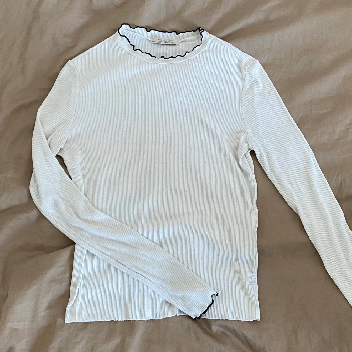 vit långärmad tröja - 90